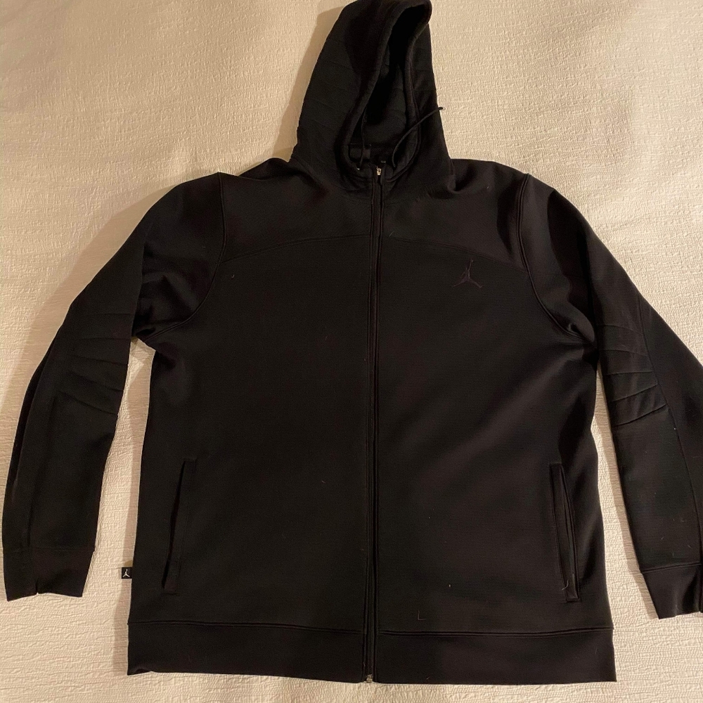 Air Jordan Full Zip Black on Black Hoodie